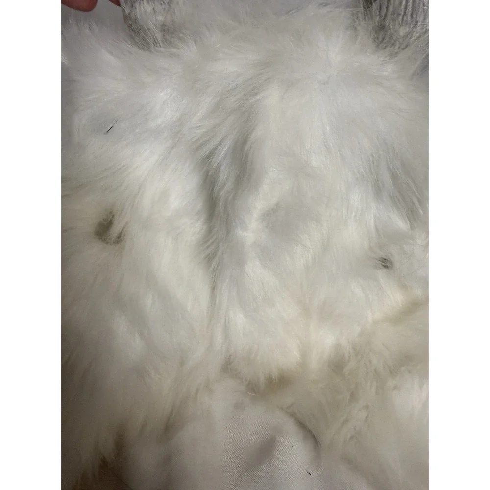 New Halloween Llama Alpaca Hairy White Mask Latex Horrifying Adult Scary 1sz